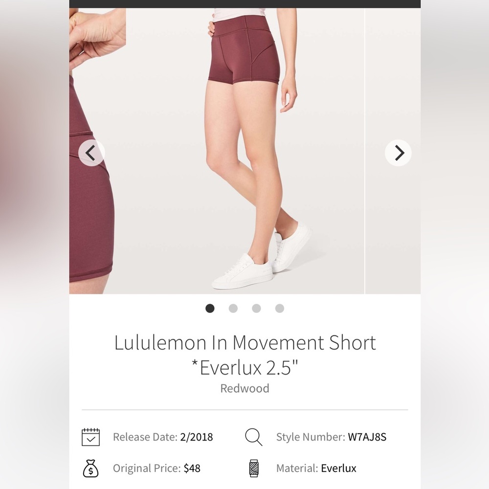 Lululemon in movement short